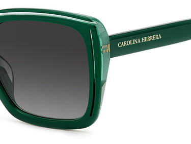 Women Carolina Herrera Sunglasses: HER 0143/G/S - Green Glitter - SpecSMART Eye Clinic (Zoom View)